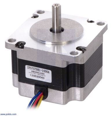 NEMA 23 Hibrit Step Motor: Unipolar-Bipolar, 200 Adım, 5.7V 1A/Faz PL-1476 (SY57STH41-1006A)