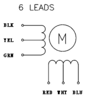NEMA 23 Hibrit Step Motor: Unipolar-Bipolar, 200 Adım, 5.7V 1A/Faz PL-1476 (SY57STH41-1006A)
