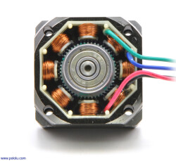 NEMA 23 Hibrit Step Motor: Unipolar-Bipolar, 200 Adım, 5.7V 1A/Faz PL-1476 (SY57STH41-1006A) - Thumbnail