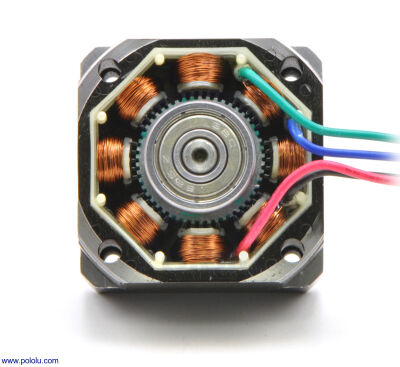 NEMA 23 Hibrit Step Motor: Unipolar-Bipolar, 200 Adım, 5.7V 1A/Faz PL-1476 (SY57STH41-1006A)