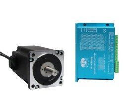 NEMA 34 Hibrit Enkoderli Step Motor ve Sürücü: 2.52V, 1.8º, 8.5Nm, 6A/Faz - Thumbnail