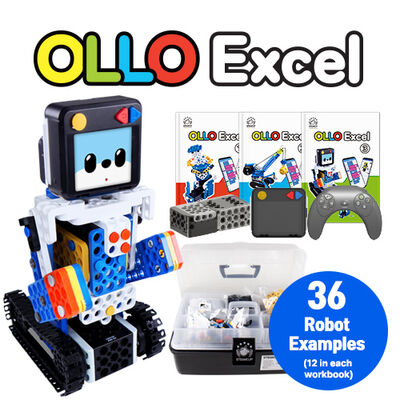 OLLO Excel İleri Robot Seti: 36 Ders İle Yapay Zeka AI Robotik Kodlama