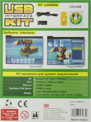 OWI USB Interface for Robotic Arm Edge