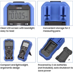 Owon OW16B Dijital El Tipi Multimetre Avometre DMM ( Bluetooth Modüllü) - Thumbnail