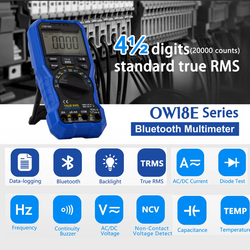 Owon OW18E Dijital El Tipi True RMS Multimetre DMM - 4 1/2 Dijit, Bluetooth - Thumbnail