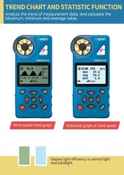 Owon OWM5500 Akıllı AnemoMetre (Rüzgar Hızı Ölçer) - 7 Çeşit Ölçüm - Thumbnail