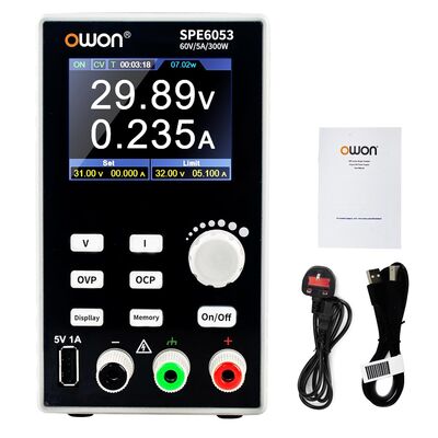 Owon SPE6053 Ayarlı Laboratuvar Tipi Güç Kaynağı - 300W, 0-60V, 0-5A