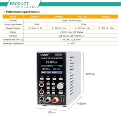 Owon SPM3051 2 in 1 DC Güç Kaynağı (ve Multimetre) - 150W, 0-5A, 0-30V - Thumbnail