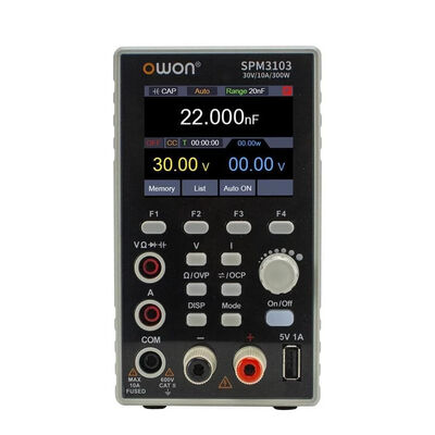 Owon SPM6103 2 in 1 Ayarlı Güç Kaynağı + Multimetre - 60V, 10A, 300W