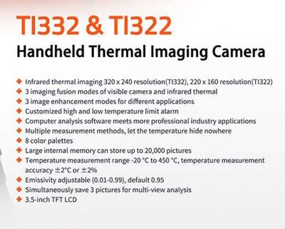 Owon TI322 Endüstriyel Termal Kamera (Handheld Thermal Imaging Camera)