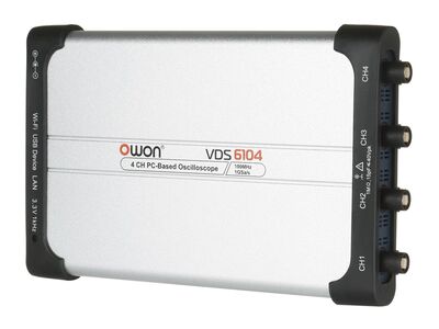 Owon VDS6104 Sanal (PC Bağlantılı) Osiloskop - 4 Kanal, 100Mhz
