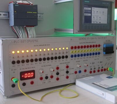 Panel Masa Tipi Endüstriyel PLC Eğitim Seti ( Siemens S7-1200 CPU 1215)