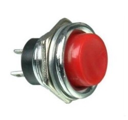 Çin - PBS-26B Metal Push Buton (IC-180) - 16mm, Kırmızı Çin - PBS-26B Metal Push Buton (IC-180) - 16mm, Kırmızı