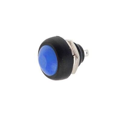 PBS-33B Push Buton (Mantar Buton) - Oval Mavi 12mm