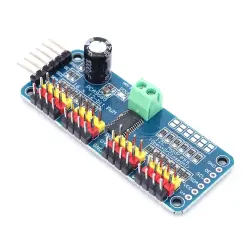 Çin - PCA9685 16 Kanal 12 Bit PWM Servo Motor Sürücü Kartı - I2C (Klon)