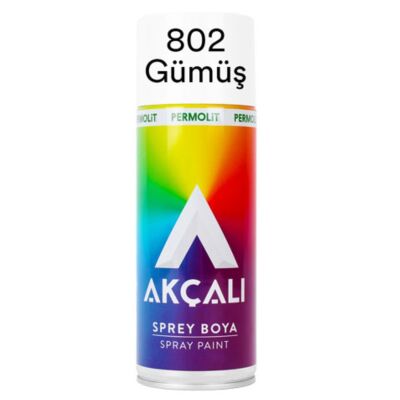Permolit Akçalı Sprey Boya - 400mL, Metalik Gümüş