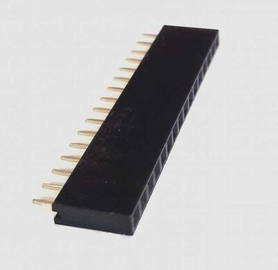 Pin Header ( 16 pin, 1x16 ) - Dişi - 2.54mm - THT