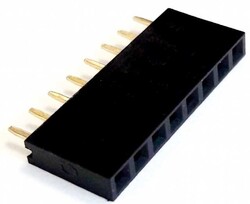 Çin - Pin Header ( 8 pin, 1x8 ) - Dişi - 2.54mm - THT Çin - Pin Header ( 8 pin, 1x8 ) - Dişi - 2.54mm - THT