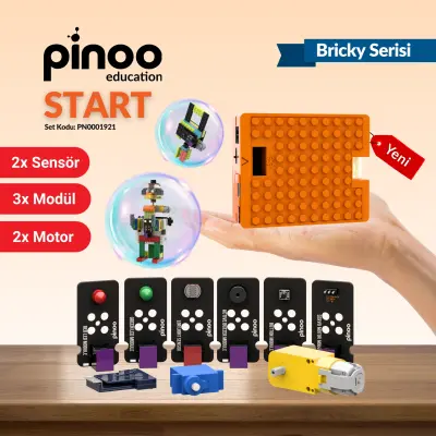 Pinoo Robotik ve Kodlama Education Start Seti (Bricky Serisi)