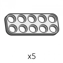 Robotis - Plate (SPD-2b5(GR)) | Robotis DREAM Uyumlu Plaka - GRİ | 5 Adet Robotis - Plate (SPD-2b5(GR)) | Robotis DREAM Uyumlu Plaka - GRİ | 5 Adet