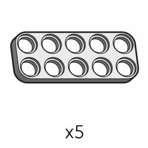 Plate (SPD-2b5(GR)) | Robotis DREAM Uyumlu Plaka - GRİ | 5 Adet