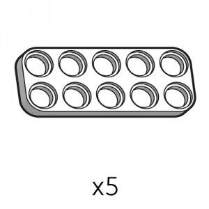 Plate (SPD-2b5(W)) | Robotis DREAM Uyumlu Plaka - BEYAZ | 5 Adet