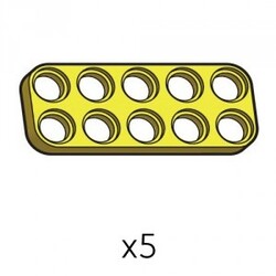 Robotis - Plate (SPD-2b5(Y)) | Robotis DREAM Uyumlu Plaka - SARI | 5 Adet