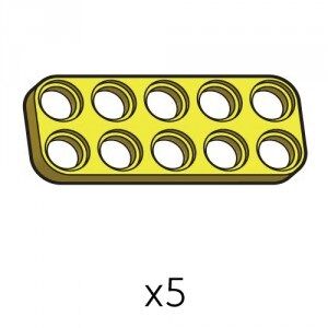 Plate (SPD-2b5(Y)) | Robotis DREAM Uyumlu Plaka - SARI | 5 Adet