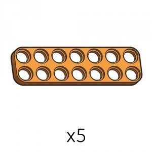 Plate (SPD-2b7(O)) | Robotis DREAM Uyumlu Plaka - TURUNCU | 5 Adet