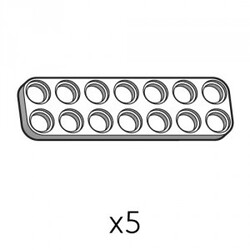 Robotis - Plate (SPD-2b7(W)) | Robotis DREAM Uyumlu Plaka - BEYAZ | 5 Adet