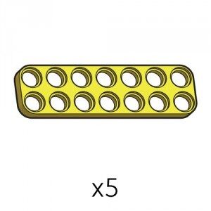 Plate (SPD-2b7(Y)) | Robotis DREAM Uyumlu Plaka - SARI | 5 Adet