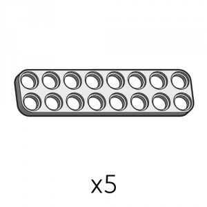 Plate (SPD-2b8(GR)) | Robotis DREAM Uyumlu Plaka - GRİ | 5 Adet