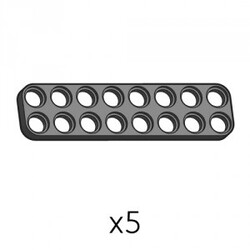 Robotis - Plate (SPD-2b8(K)) | Robotis DREAM Uyumlu Plaka - SİYAH | 5 Adet