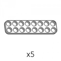 Robotis - Plate (SPD-2b8(W)) | Robotis DREAM Uyumlu Plaka - BEYAZ | 5 Adet