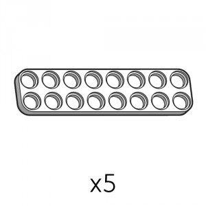 Plate (SPD-2b8(W)) | Robotis DREAM Uyumlu Plaka - BEYAZ | 5 Adet