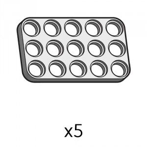 Plate (SPD-3b5(GR)) | Robotis DREAM Uyumlu Plaka - GRİ | 5 Adet