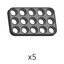 Robotis - Plate (SPD-3b5(K)) | Robotis DREAM Uyumlu Plaka - SİYAH | 5 Adet