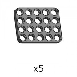 Robotis - Plate (SPD-4b5(K)) | Robotis DREAM Uyumlu Plaka - SİYAH | 5 Adet