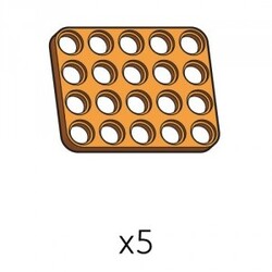 Robotis - Plate (SPD-4b5(O)) | Robotis DREAM Uyumlu Plaka - TURUNCU | 5 Adet