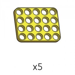 Robotis - Plate (SPD-4b5(Y)) | Robotis DREAM Uyumlu Plaka - SARI | 5 Adet
