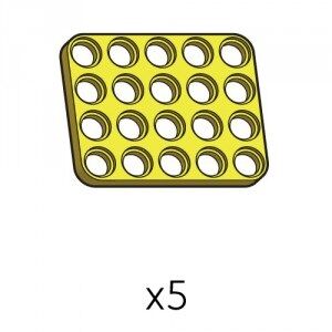 Plate (SPD-4b5(Y)) | Robotis DREAM Uyumlu Plaka - SARI | 5 Adet