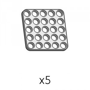 Plate (SPD-5b5(GR)) | Robotis DREAM Uyumlu Plaka - GRİ | 5 Adet