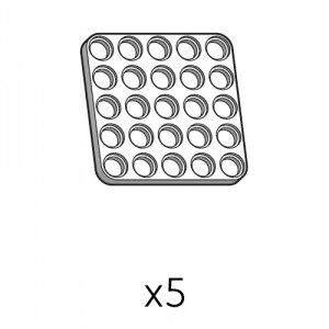 Plate (SPD-5b5(W)) | Robotis DREAM Uyumlu Plaka - BEYAZ | 5 Adet