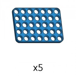 Robotis - Plate (SPD-5b7(B)) | Robotis DREAM Uyumlu Plaka - MAVİ | 5 Adet