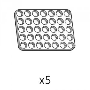 Plate (SPD-5b7(W)) | Robotis DREAM Uyumlu Plaka - BEYAZ | 5 Adet