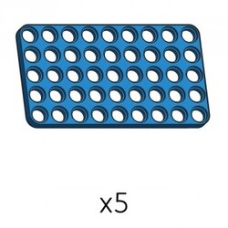 Robotis - Plate (SPD-5b9(B)) | Robotis DREAM Uyumlu Plaka - MAVİ | 5 Adet