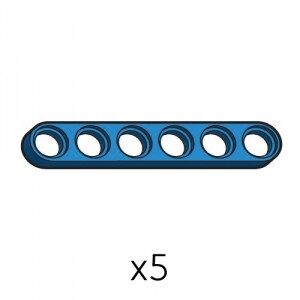 Plate (SPI-1b6(B)) | Robotis DREAM Uyumlu Plaka - MAVİ | 5 Adet