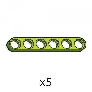 Plate (SPI-1b6(G)) | Robotis DREAM Uyumlu Plaka - YEŞİL | 5 Adet