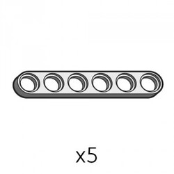 Robotis - Plate (SPI-1b6(GR)) | Robotis DREAM Uyumlu Plaka - GRİ | 5 Adet Robotis - Plate (SPI-1b6(GR)) | Robotis DREAM Uyumlu Plaka - GRİ | 5 Adet