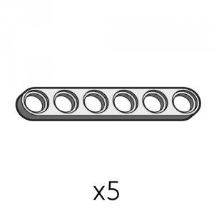 Plate (SPI-1b6(GR)) | Robotis DREAM Uyumlu Plaka - GRİ | 5 Adet